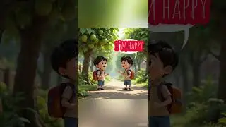 🥰 &ldquo;Helping Hands: Boys Clean the Road 🚗✨ #cartoon #colors #kids #heartwarming #kindness #ytshorts