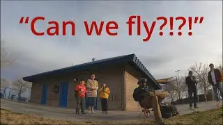 Entertaining a family&rsquo;s questions about flying FPV drones.
