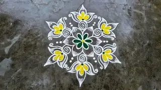 #Thaipoosam rangoli (5-3)/#Friday rangoli designs/#Margazhi special rangoli 