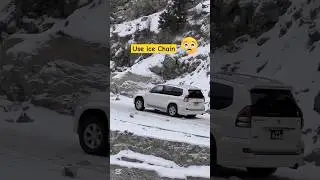 car sliding on ice# car slipping on ice #how to use car  snow chain on tyre #automobile