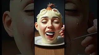 Onion Head Eats Itself 🧅😭 | Surreal Food Art #Shorts