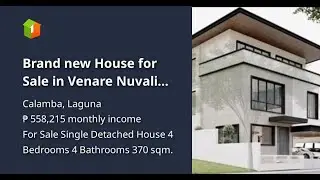 Brand new House for Sale in Venare Nuvali Canlubang Calamba Laguna