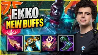 BWIPO TRIES EKKO WITH NEW BUFFS! - FNC Bwipo Plays Ekko JUNGLE vs Zac! | Patch 11.17