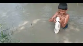 hand fishing of chine fish in deep water || village fishing || china fish || 2023