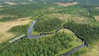 Norrån  del 4  Från väg  Lövträsk - Krokjö 481 möh- väg  Bjurträsk -Kroksjö 439 möh ca 7,8 km