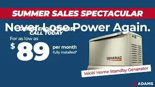 Generac Summer Sales Spectacular