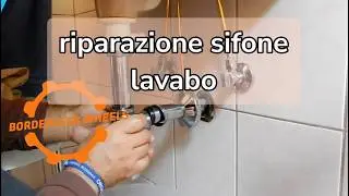 Riparazione sifone lavabo.