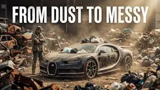 ASMR Full Restoration of an Abandoned Bugatti Chiron | Satisfying Supercar Rebuild    #bugattichiron