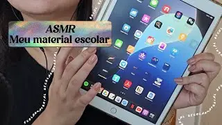 ASMR- MEU MATERIAL ESCOLAR DO &Uacute;LTIMO SEMESTRE DA FACULDADE
