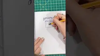 My January Bullet Journal Cover 🥳