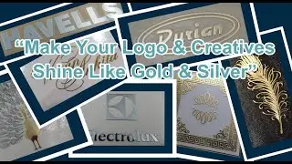 Make your brand shine by using gold metal sticker/Ep