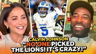 Calvin Johnson LAUGHS That No One Picked Lions, Lions Better Than Last Year, & Lists His Top 3 WRs!