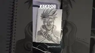 Kakashi from Naruto graphite pencil sketch #kakashihatake #narutofanart #animeart #shading