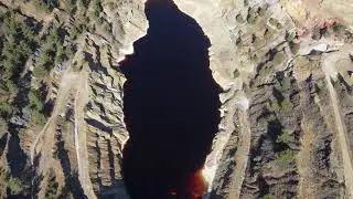 Mitsero Lake or RedLake In Cyprus By Drone