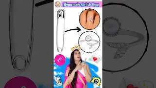 😱 DIY Teacher's Day Gift 🎁| How to make a Ring with Safety Pin | Homemade Craft ideas #kateyegirl