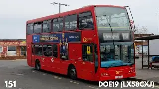 *Kickdown* Go-Ahead London | Route 151 | Optare Olympus (Dennis Trident) | LX58CXJ (DOE19)