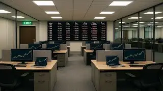 🏢 EMPTY OFFICE ROOM Ambience (8 Hours) | Relaxing Workplace Sounds for Focus, Study, and Sleep