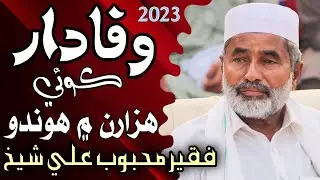 Wafadar Koi Hazaran Men Hundo | New Sindhi Kalaam 2023 | Faqeer Mehboob Ali Shaikh | Sindhi Islamic