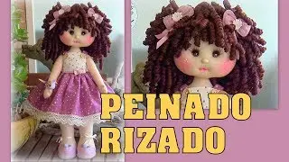 TUTORIAL PEINADO RIZADO MUÑECA JUDITH manualilolis video- 427