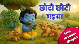 Chhoti Chhoti Gaiya 🐄 | Cute Krishna 3D Animation | Bal Gopal in Vrindavan | Krishna Kids Bhajan