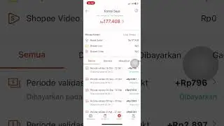 Komisi pertama shopee affiliate cair #komisishopee
