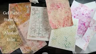 Gel Plate, Stencil, Alcohol Ink #gelplate
