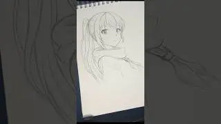 Drawing a kawaii Anime Girl | speed drawing #animedrawing #cutedrawing #animeart #animegirl #drawing