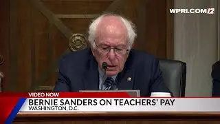 Video Now: Bernie Sanders makes remarks on teachers' pay