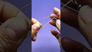 Astuce g&eacute;niale pour un n&oelig;ud de p&ecirc;che en moins de 10 secondes ! #noeud #pecheur #peche #astuce