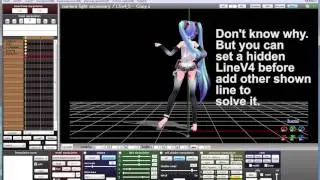 MMD How to fix a bug of LineV4