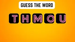 Scrambled Word Puzzles - Can You Unscramble These 5-Letter Words?