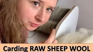 Carding Fleece | RAW Wool | Kardiermaschine Drum Carder