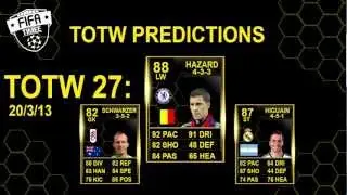 TOTW Predictions ( TOTW 27 | 20/3/13 )