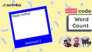 Live-code a word count app with us | JavaScript, HTML, CSS
