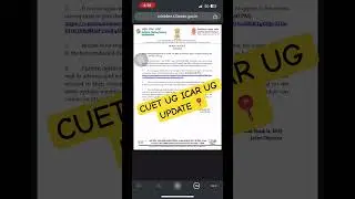 CUET UG ADMIT CARD EXAM LATEST UPDATE 🔥