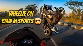 BMW WAALE NE YEH KYA KIYA MERE SAAMNE  🫣 | HIGH SPEED WHEELIES | WHEELIESINS