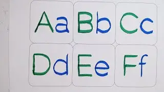 A for Apple | B for Ball | Alphabet Song let's learn to write the alphabet | capital & small letters