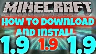 How to update to 1.9 in Minecraft! (DOWNLOAD AND INSTALL)
