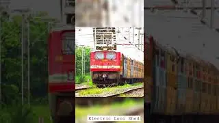 WAP 4 skips a Station in Chennai Suburbs !! #electriclocoshed #indianrailways #shorts
