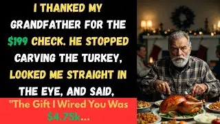 [ Full Story ] I Thanked My Grandfather for the $199 Check. He Stopped Carving the Turkey, Looked...