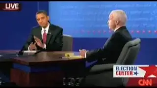McCain Obama Speechless - Final Debate