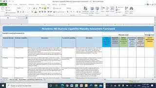 Panorama 360 - Business Capability Maturity Assessment Framework