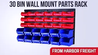 30 Bin Wall Mount Parts Rack from Harbor Freight