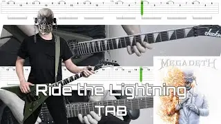 [TAB] Ride the Lightning - Megadeth (guitar cover) D Standard Tuning