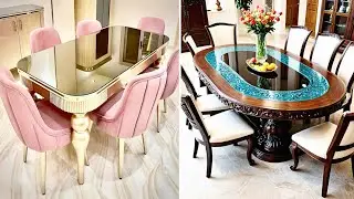 latest wooden dining table & chair design ideas | dining room design with this modern dining table