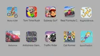 Moto X3M,RagdollBrea,Traffic Rider,Help Me,Real Formula Car Racing,Roblox,My Tom