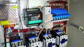 Control HVAC con 6 ventiladores en escalera y sistemas de REFRIGERACIÓN en PANTALLA HMI