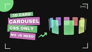 How to Create a 3D Rotating Card Carousel Using HTML & CSS | CSS Animation Tutorial