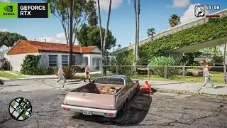 GTA San Andreas RTX 5090 'Ryder' Missions 4K Gameplay! GTA SA Remastered Graphics and Real Cars Mod