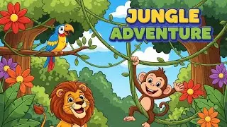 Jungle Adventure 🐒🌴 | Kids Song About Animals & Nature | Happy Tales & Tunes